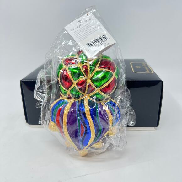 Christopher Radko Merry Masquerade Ornament Harlequin NOLA Festive NIB Retired - Picture 5 of 10